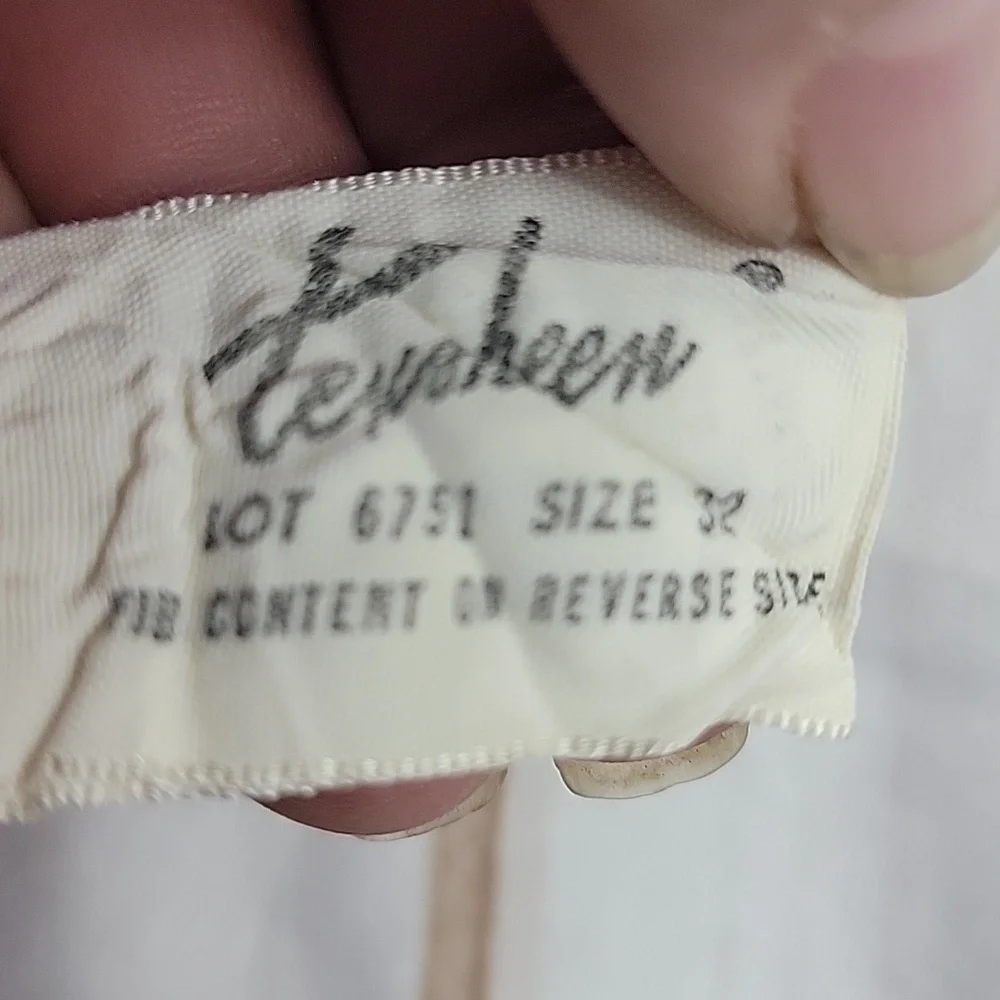 Vintage Texsheen Single Stitch Lovers Red Chamisole Nightgown Sleep Dress sz 32